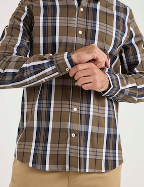 Camisa casual Weekend de algodón manga larga para hombre