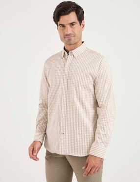 Camisa casual Weekend de algodón manga larga para hombre