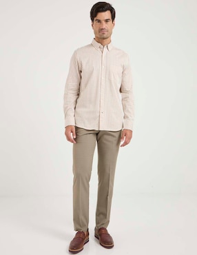 Camisa casual Weekend de algodón manga larga para hombre