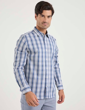 Camisa casual Weekend de algodón manga larga para hombre