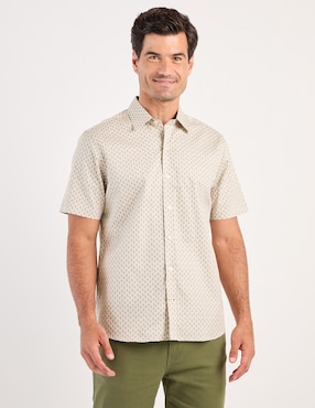 Camisa casual Weekend de algodón manga corta para hombre