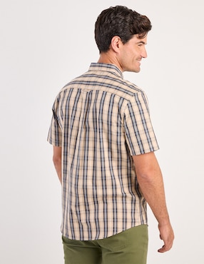 Camisa casual Weekend de algodón manga corta para hombre