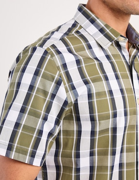 Camisa casual Weekend de algodón manga corta para hombre