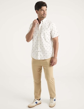 Camisa casual Weekend de algodón manga corta para hombre