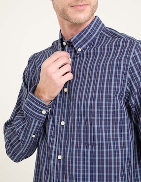 Camisa business casual Weekend de algodón manga Larga para hombre