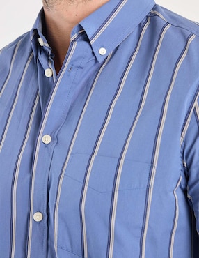 Camisa business casual Weekend de algodón manga larga para hombre