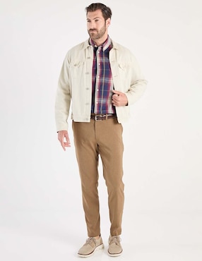 Camisa casual Weekend de algodón manga larga para hombre