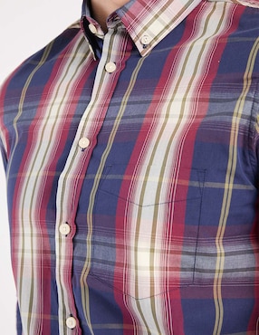 Camisa casual Weekend de algodón manga larga para hombre