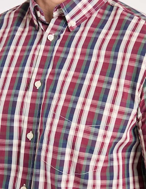 Camisa business casual Weekend de algodón manga larga para hombre