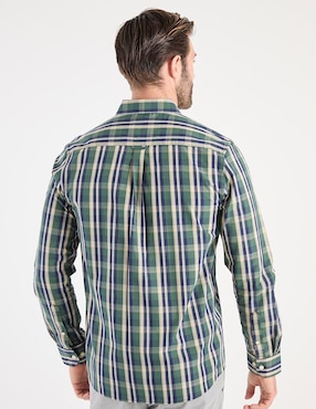 Camisa business casual Weekend de algodón manga larga para hombre