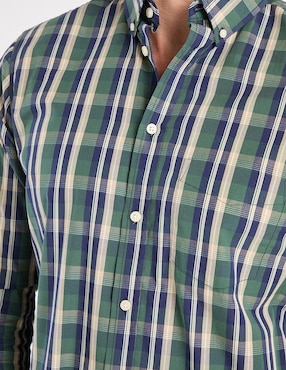 Camisa business casual Weekend de algodón manga larga para hombre