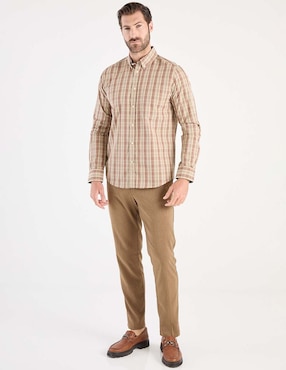 Camisa business casual Weekend de algodón manga larga para hombre