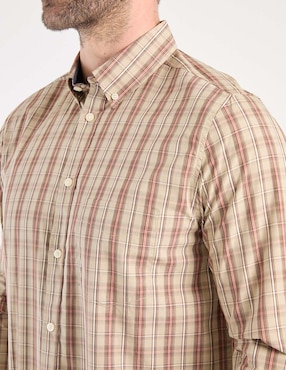 Camisa business casual Weekend de algodón manga larga para hombre
