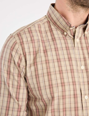 Camisa business casual Weekend de algodón manga larga para hombre