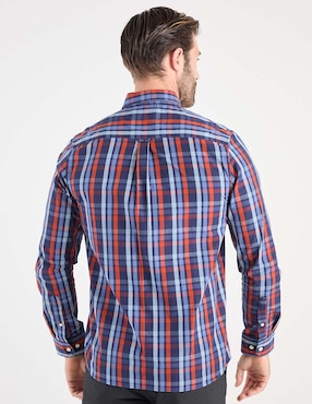 Camisa business casual Weekend de algodón manga larga para hombre