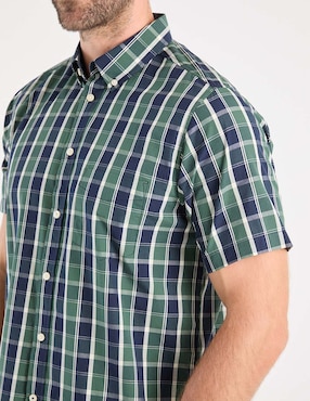 Camisa casual Weekend de algodón manga corta para hombre