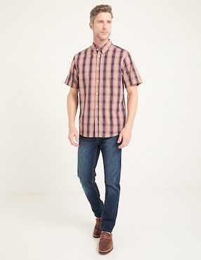 Camisa casual Weekend de algodón manga corta para hombre