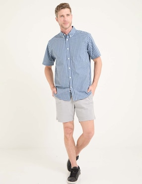Camisa casual Weekend de algodón manga corta para hombre