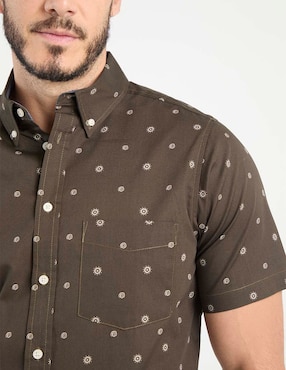 Camisa casual Weekend de algodón manga corta para hombre