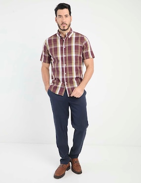 Camisa casual Weekend de algodón manga corta para hombre