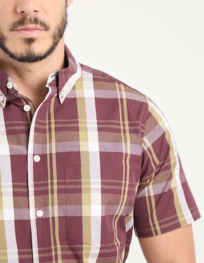 Camisa casual Weekend de algodón manga corta para hombre