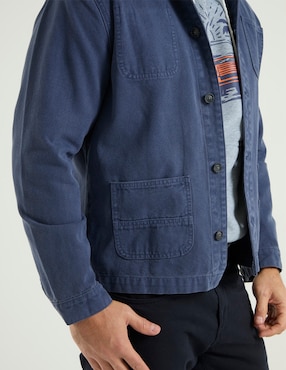 Sobrecamisa casual Weekend Premium de algodón manga larga para hombre