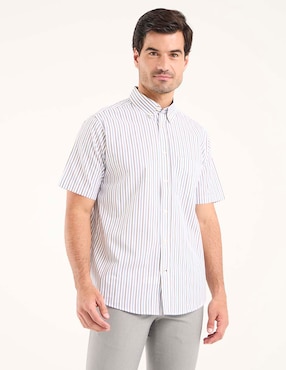 Camisa casual Weekend de algodón manga corta para hombre
