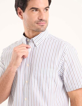 Camisa casual Weekend de algodón manga corta para hombre