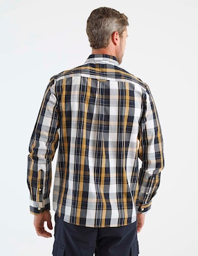 Camisa casual Weekend de algodón manga larga para hombre