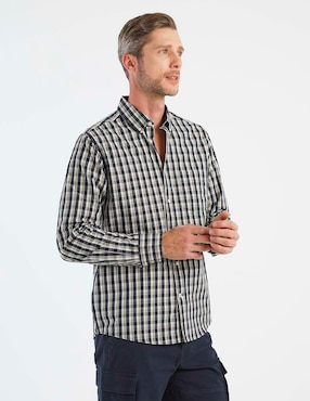 Camisa casual Weekend de algodón manga larga para hombre