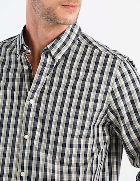 Camisa casual Weekend de algodón manga larga para hombre