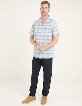 Camisa casual Weekend Premium de algodón manga corta para hombre