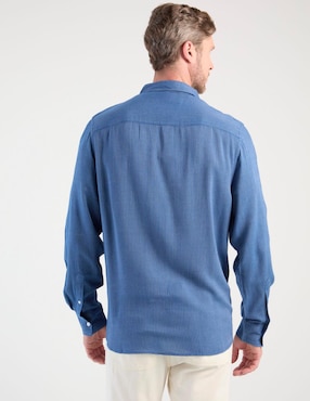 Camisa casual Weekend Premium de algodón manga larga para hombre