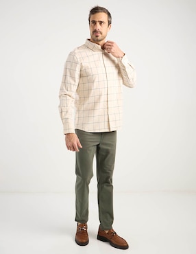 Camisa casual Weekend de algodón manga larga para hombre