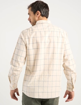 Camisa casual Weekend de algodón manga larga para hombre