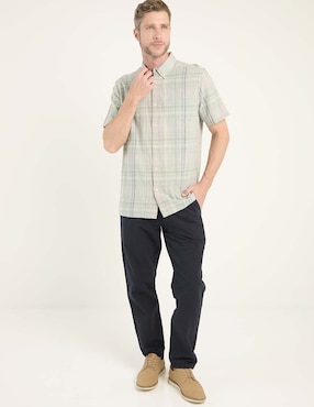 Pantalón recto Weekend de algodón para hombre
