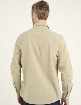Camisa casual Weekend Premium manga larga para hombre