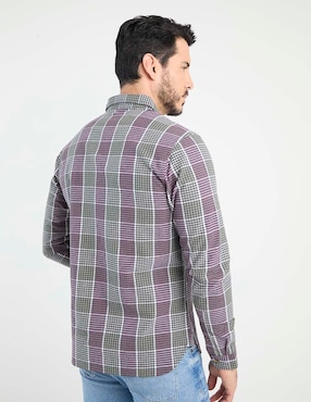 Camisa casual Weekend Premium de algodón manga larga para hombre