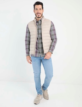 Camisa casual Weekend Premium de algodón manga larga para hombre