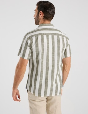Camisa casual Weekend Premium de algodón manga corta para hombre