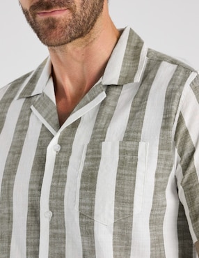 Camisa casual Weekend Premium de algodón manga corta para hombre