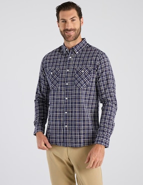 Camisa casual Weekend de algodón manga larga para hombre