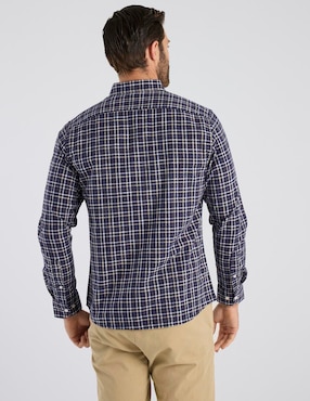 Camisa casual Weekend de algodón manga larga para hombre