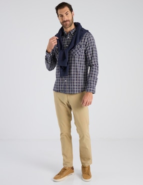 Camisa casual Weekend de algodón manga larga para hombre
