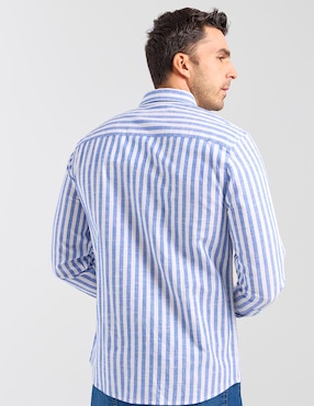 Camisa casual Weekend Premium manga larga para hombre