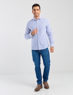 Camisa casual Weekend Premium manga larga para hombre