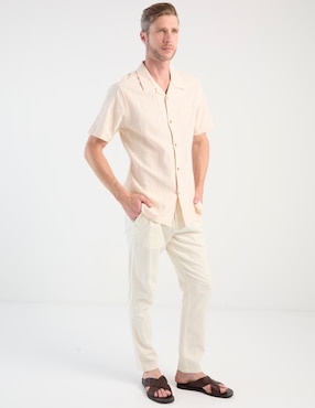 Camisa casual Weekend de algodón manga corta para hombre