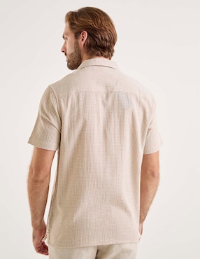 Camisa casual Weekend Premium manga corta para hombre