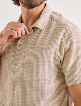Camisa casual Weekend Premium manga corta para hombre