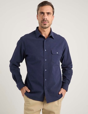 Camisa casual Weekend de algodón manga larga para hombre
